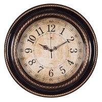 Миниатюра: Часы настенные 40,5см, круг,ажурные, корпус белый с золотом Классика