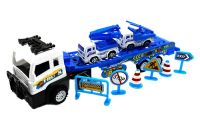Миниатюра: Автовоз (инерцион.) + 2 спецтехники + аксессуары 43*13см коробка  986-1