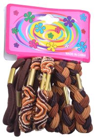 Миниатюра: Резинка для волос Цветное ассорти набор 9шт@