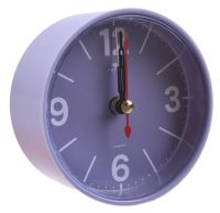 Миниатюра: Будильник 8см, кварц, корпус сиреневый Классика Рубин