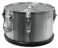 Миниатюра: Термос нерж. 15л (d35см; h24см), нерж. ручки, 4 фиксатора крышки Luxstahl