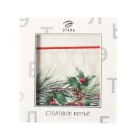 Миниатюра: Скатерть 150*110см Этель Christmas wreath