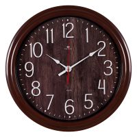 Миниатюра: Часы настенные 48см, круг,корпус коричневый Классика Рубин