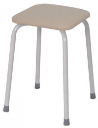 Миниатюра: Табурет квадратный сиденье 30см до 170кг Пенек крепкий ваниль