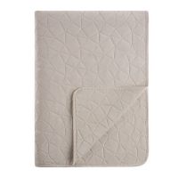 Миниатюра: Покрывало 220*240см с эффектом вареного хлопка 100% полиэстер, бежевый