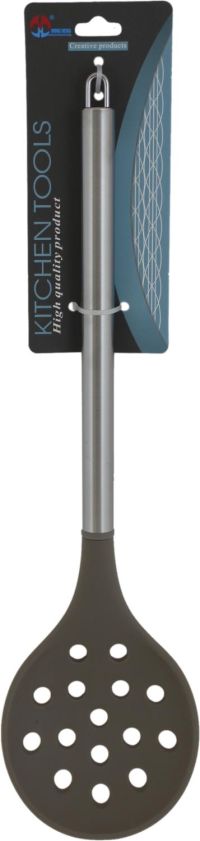 Миниатюра: Шумовка силикон 33,7см, нерж. ручка