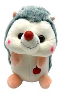 Миниатюра: Игрушка мягкая 20см Ежик зеленый с вишенкой