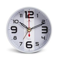 Миниатюра: Будильник 8см, кварц, корпус серый Классика Рубин