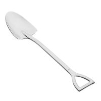 Миниатюра: Ложка десертная нерж. 15см, овальная Лопата серебристая