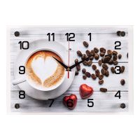 Миниатюра: Часы настенные стекло 25*35см Капучино (10)