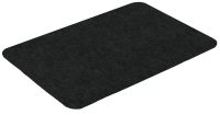Миниатюра: Коврик полиэстер, ТПР 40*60см, влаговпитывающий, ребристый VORTEX Slim черный (15)