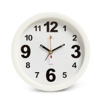 Миниатюра: Будильник 15см, кварц, корпус белый Классика Рубин