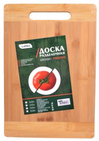 Миниатюра: Доска разделочная бамбук 22*32*1,8см LaDina