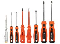 Миниатюра: Набор отверток 8шт (PH1*100, SL4*100, PH2*100, SL6*100, SL3*75, SL5*75, PH0*75, тестер напряжения)