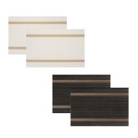 Миниатюра: Набор салфеток сервировочных ПВХ 2шт 30*45см Орнамент, 2 цвета