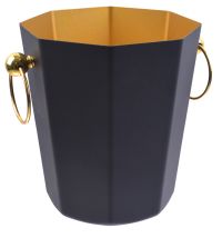 Миниатюра: Ведро для льда нерж. 4,6л, 20см, черное