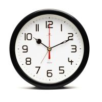 Миниатюра: Будильник 15см, кварц, корпус черный Классика Рубин