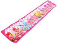 Миниатюра: Резинка для волос набор 12шт Нарядная бабочка микс@