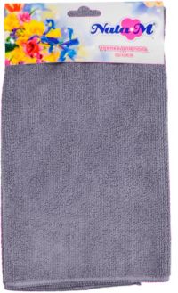 Миниатюра: Тряпка для пола 50*60см микрофибра серая