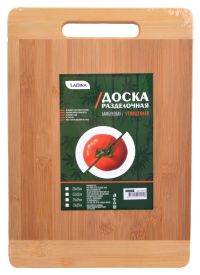 Миниатюра: Доска разделочная бамбук 24*34*1,8см LaDina