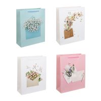 Миниатюра: Пакет (сумка) подарочный 26*32*10см, бумага, глиттер Fntastic 4 дизайна