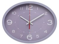 Миниатюра: Часы настенные 22,5*29см, овал,  корпус сиреневый Классика Рубин