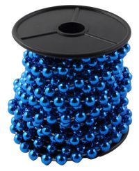 Миниатюра: Бусы елочные 5м Льдинка синий (пластик) d-6мм 253173