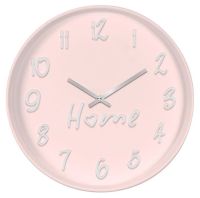 Миниатюра: Часы настенные 30см, круг, светло-розовый, Home, Рубин