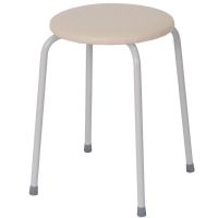 Миниатюра: Табурет круглый сиденье 32см до 150кг Пенек легкий ваниль