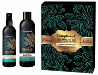 Миниатюра: Набор подарочный жен. Compliment ARGAN/HAMAM ARGAN OIL Масло арганы №1243 (шамп.200+маска д/вол.200)