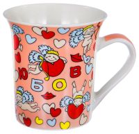 Миниатюра: Кружка 310мл Любовь фарфор