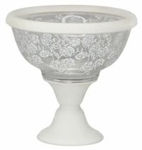 Миниатюра: Конфетница 15см на ножке, стекло в под. упаковке