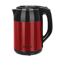 Миниатюра: Чайник эл. 1,8л 1800Вт нерж., диск автомат отключение SAKURAчерно-красный металлик