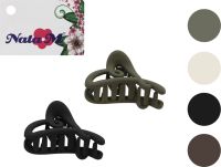 Миниатюра: Краб для волос 2шт 4,5см Сердце матовый