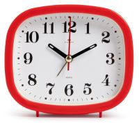 Миниатюра: Будильник 12,5*10,5см, кварц, корпус красный Классика Рубин
