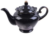 Миниатюра: Чайник заварочный фарфор 1100мл NOIR в под. упаковке фарфор