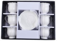 Миниатюра: Набор кофейный 12пр 100мл в под. упаковке фарфор