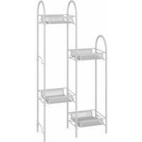 Миниатюра: Подставка для цветов 4полки 75,5*37*17см Лира 24 Белая