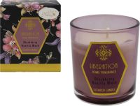 Миниатюра: Свеча ароматическая 130гр (70*80мм), ежевика,ваниль,мускус, под.упаковка, цвет фуксия