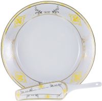 Миниатюра: Набор для торта 2пр блюдо 30см+лопатка фарфор