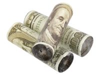 Миниатюра: Роллы для розжига мангалов, барбекю, каминов, НАБОР 3шт, бумага и парафин Доллары (24)