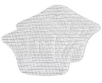 Миниатюра: Пяткоудерживатель самоклеящийся 11*8*0,5см, НАБОР 2шт Рыжий кот белый