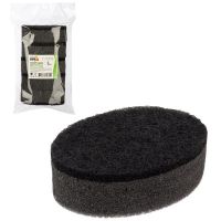 Миниатюра: Набор губок для мытья посуды 5шт двухслойных овальных KS-07 черный