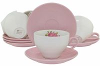 Миниатюра: Набор чайный 12пр 250мл в под. упаковке фарфор