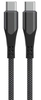 Миниатюра: Кабель для зарядки мобильного телефона разъем USB-C/USB-C, кабель 100см, 3А 60Вт ET-52 PRO черный