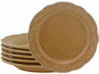 Миниатюра: Набор тарелок 6шт 21см Бавария карамель в под. упаковке фарфор