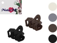 Миниатюра: Краб для волос 2шт 4см Волна матовый