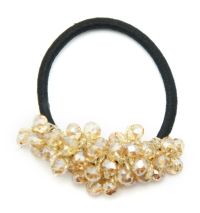 Миниатюра: Резинка для волос Кристаллы бежевые