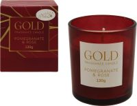 Миниатюра: Свеча ароматическая 130гр (70*80мм), гранатовая роза, под.упаковка, цвет бургунди