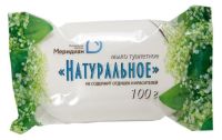 Миниатюра: Мыло туалетное 100г НАТУРАЛЬНОЕ (Меридиан), 91029